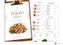 design a professional restaurant menu and food menu
